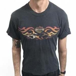 Vintage 2001 Harley Davidson Eagle T-Shirt: American Biker, Size M